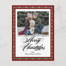 Tarjeta de Navidades fotográficos de vacaciones