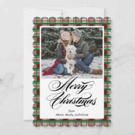 Tarjeta de Navidades fotográficos de vacaciones