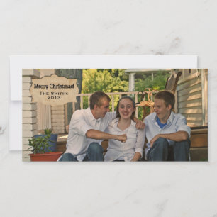Tarjeta de Navidades fotográficos del país del per