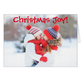 Tarjeta de Navidades fotográficos, familia de vaca