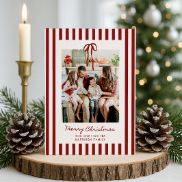 Tarjeta de Navidades fotográficos familiares de ra