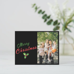 Tarjeta de Navidades fotográficos familiares perso
