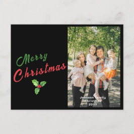 Tarjeta de Navidades fotográficos familiares perso