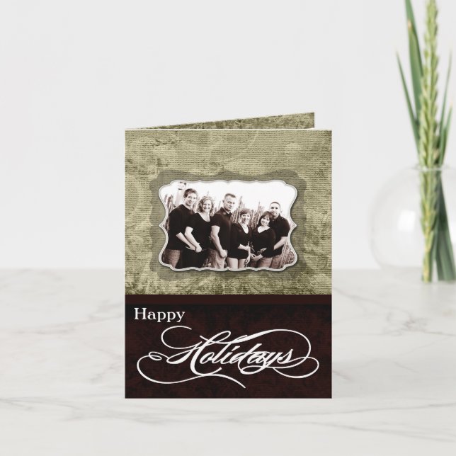 Tarjeta de Navidades FOTOGRÁFICOS FOLÓGICOS person (Anverso)