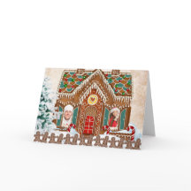 Tarjeta de Navidades fotográficos Gingerbread