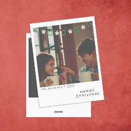 Tarjeta de Navidades fotográficos instantáneos nos