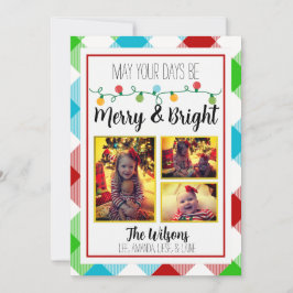 Tarjeta de Navidades fotográficos ligeros para Nav