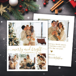 Tarjeta de Navidades fotográficos Merry and Bright