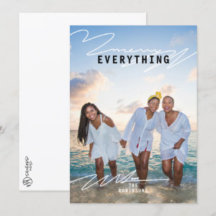 Tarjeta de Navidades fotográficos Merry Everything