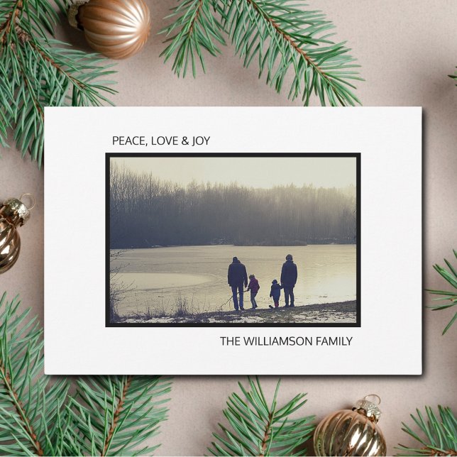Tarjeta de Navidades fotográficos Minimalista mode (Subido por el creador)