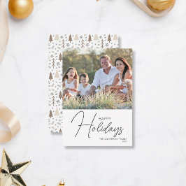Tarjeta de Navidades fotográficos modernos de Budg