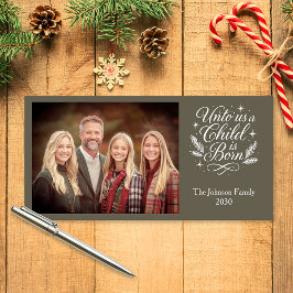 Tarjeta de Navidades fotográficos nace para nosotr