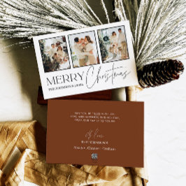 Tarjeta de Navidades fotográficos, navidad moderna