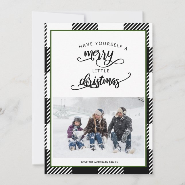 Tarjeta de Navidades fotográficos para Navidades d (Anverso)