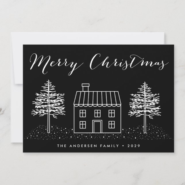 Tarjeta de Navidades fotográficos para Navidades n (Anverso)