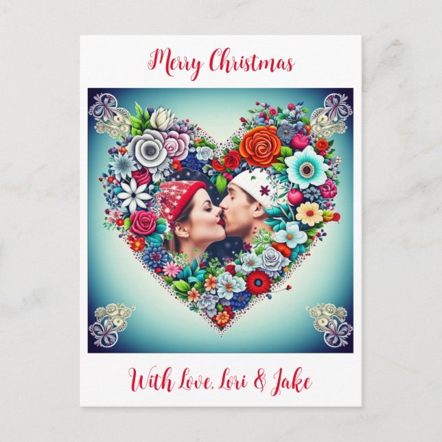 Tarjeta de Navidades fotográficos para nuevas pare (Anverso)