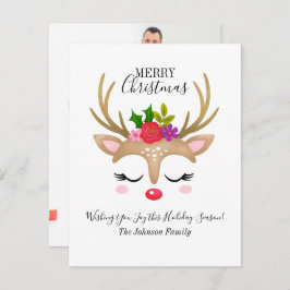 Tarjeta de Navidades fotográficos para vacaciones