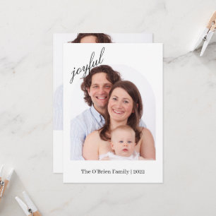 Tarjeta de Navidades fotográficos personalizado
