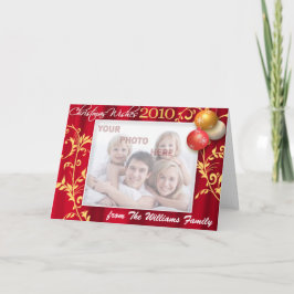 Tarjeta de Navidades fotográficos personalizado
