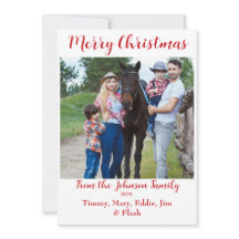 Tarjeta de Navidades fotográficos personalizados