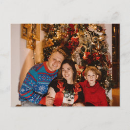 Tarjeta de Navidades fotográficos personalizados -