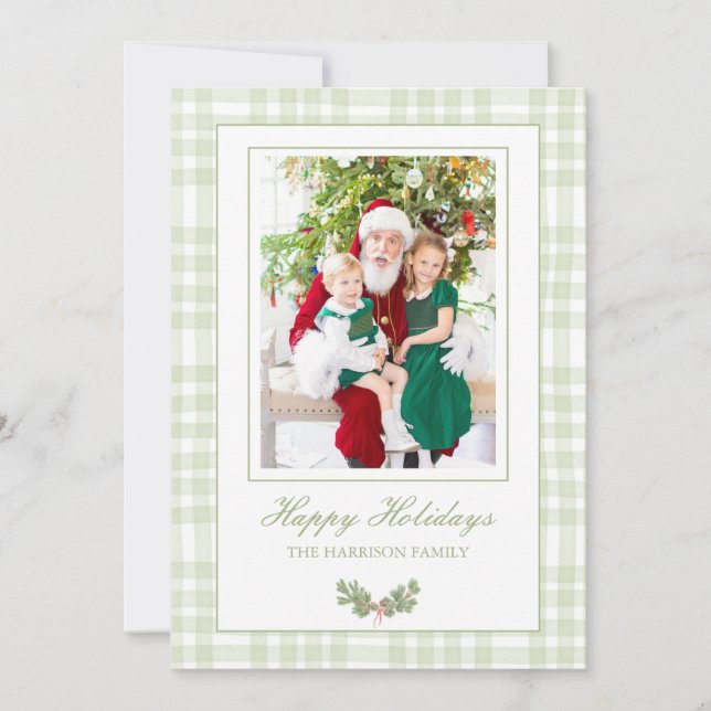 Tarjeta de Navidades fotográficos personalizados (Anverso)