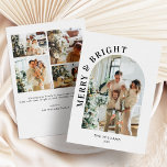 Tarjeta de Navidades fotográficos personalizados d<br><div class="desc">Tarjeta de Navidades fotográficos personalizados de amargo y brillante</div>