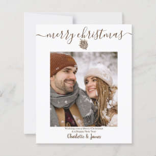 Tarjeta de Navidades fotográficos personalizados d