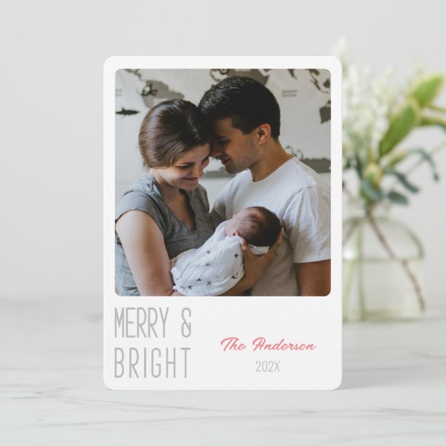 Tarjeta de Navidades fotográficos personalizados M (Anverso de pie)