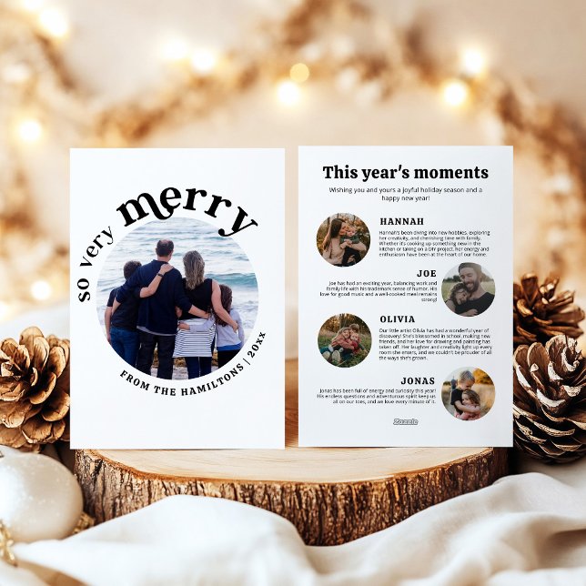 Tarjeta de Navidades fotográficos retro de 2024 (Subido por el creador)