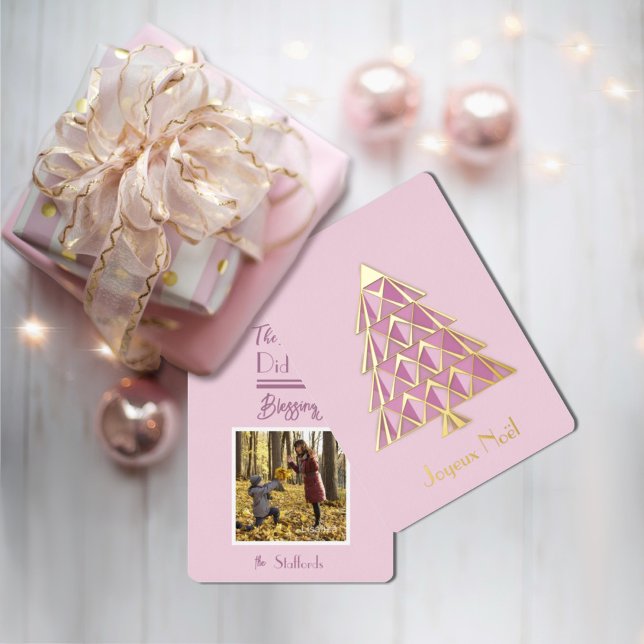 Tarjeta de Navidades fotográficos Rosa Joyoux Noel (Subido por el creador)
