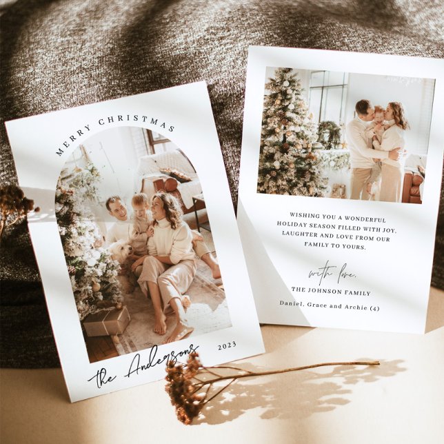 Tarjeta de Navidades fotográficos | Tarjeta Boho d (Subido por el creador)