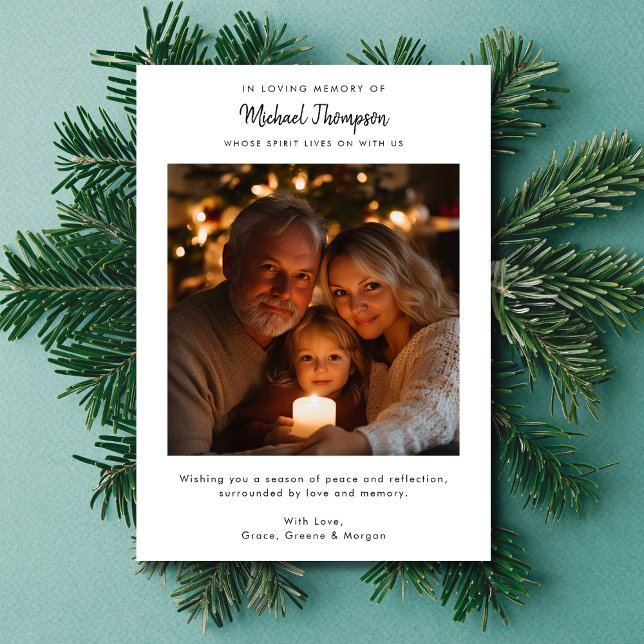 Tarjeta de Navidades fotográficos tras muerte en f (Subido por el creador)