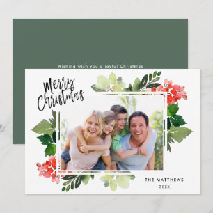 Tarjeta de Navidades fotográficos Winter Berries G