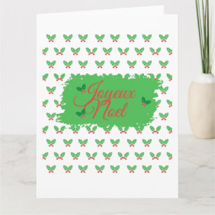 Tarjeta de Navidades franceses