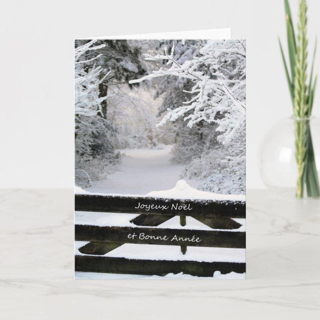 Tarjeta de Navidades franceses Joyeux Noël (Anverso)