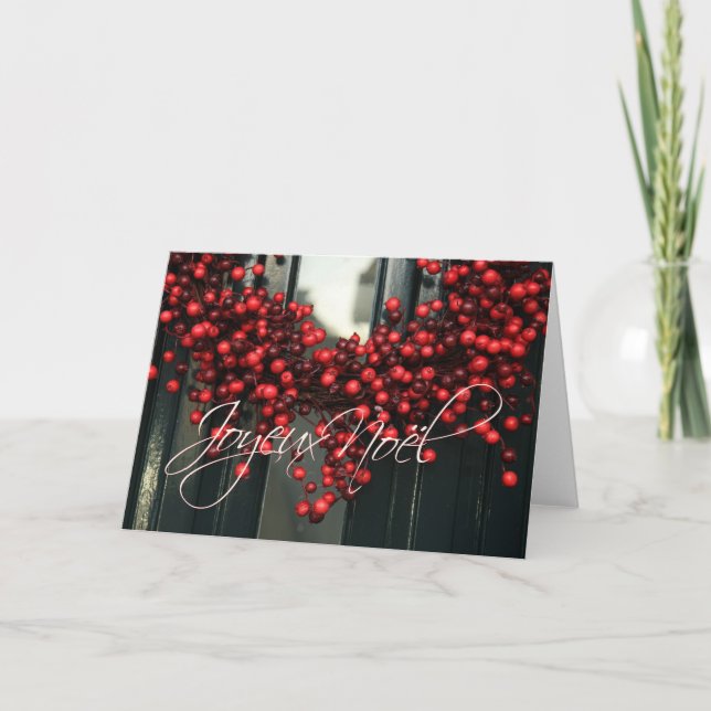 Tarjeta de Navidades franceses Joyeux Noël (Anverso)