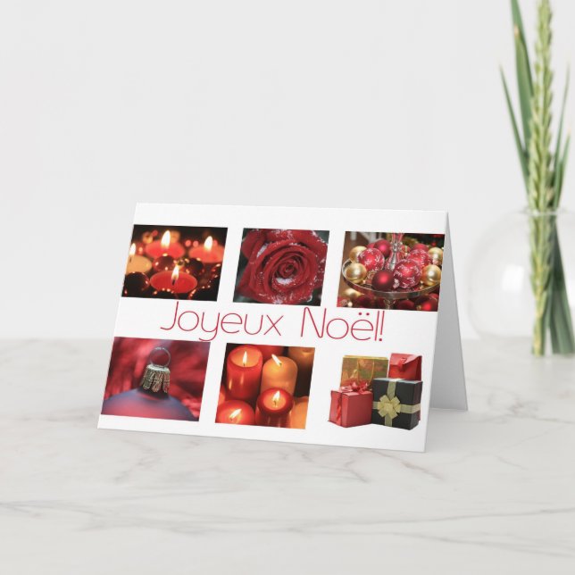 Tarjeta de Navidades franceses Joyeux Noël (Anverso)