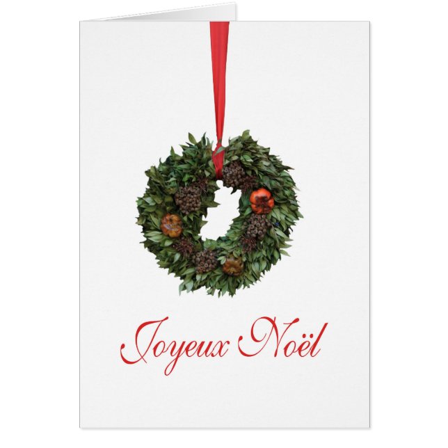 Tarjeta de Navidades franceses Joyeux Noël (Frente)