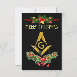Tarjeta de Navidades Freemason