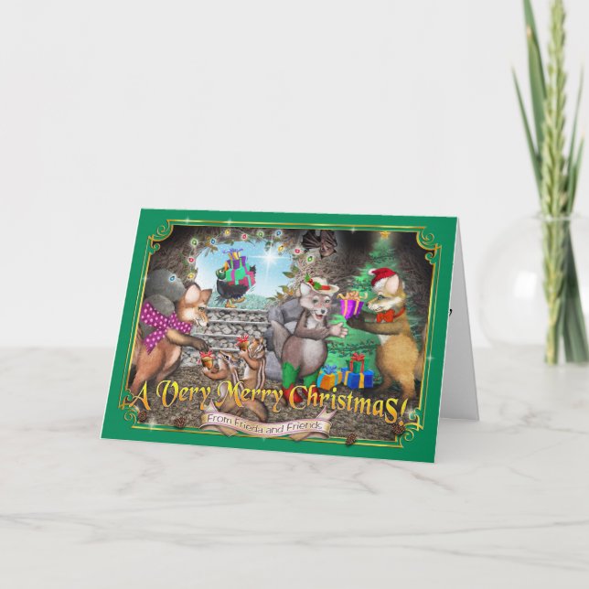 Tarjeta de Navidades Frieda Tails 2020 (Anverso)