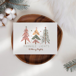 Tarjeta de Navidades Fun Boho Merry Nights