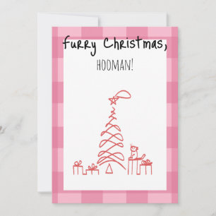 Tarjeta de Navidades furtivos para los amantes de