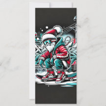 Tarjeta de Navidades Gangster Santa Graffiti de Gu