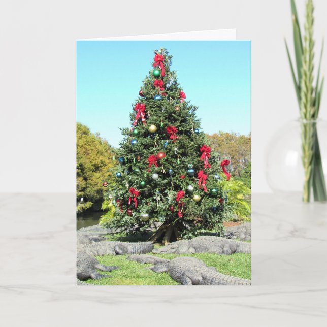 Tarjeta de Navidades Gator de Florida (Anverso)