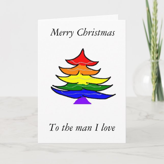 Tarjeta de Navidades gay (Anverso)