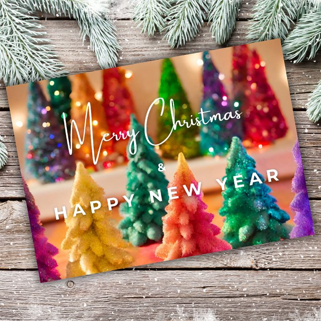 Tarjeta de Navidades Gay Rainbow Holiday (Subido por el creador)