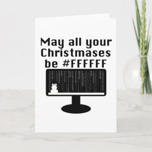 Tarjeta de Navidades geek