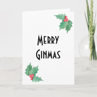 Tarjeta de Navidades Gin Lover