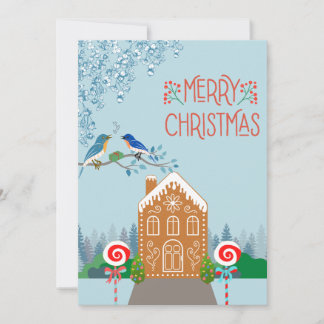 Tarjeta de Navidades Gingerbread alegres
